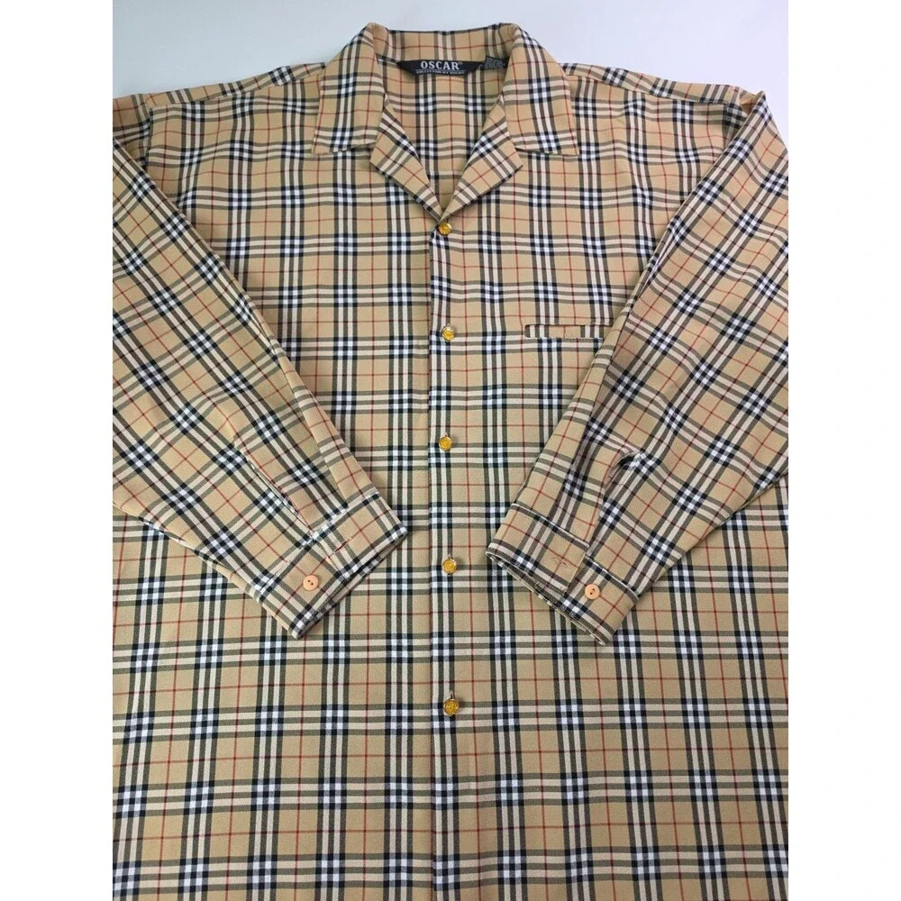 Oscar Collection By Oscar Pajama Set Check Nova Style XL Pants Shirt